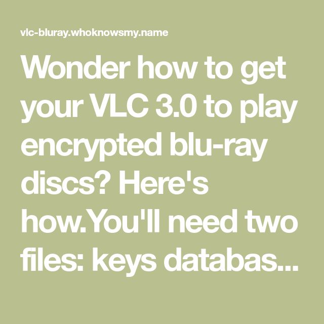keys database and aacs dynamic library